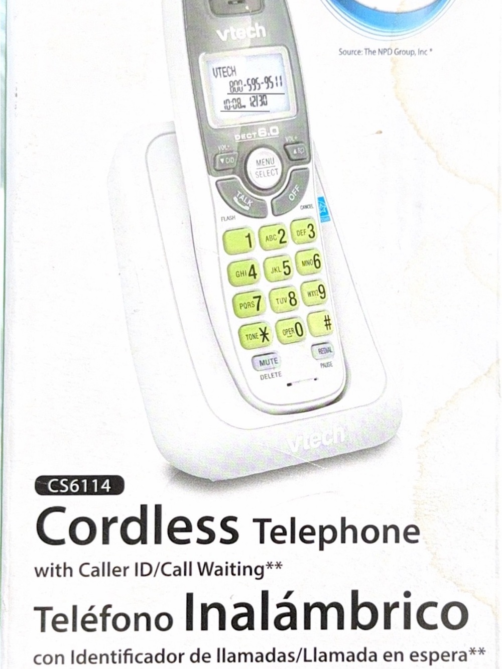 New Sealed Vtech CS6114 DECT 6.0 1 Handset Cordless Telephone